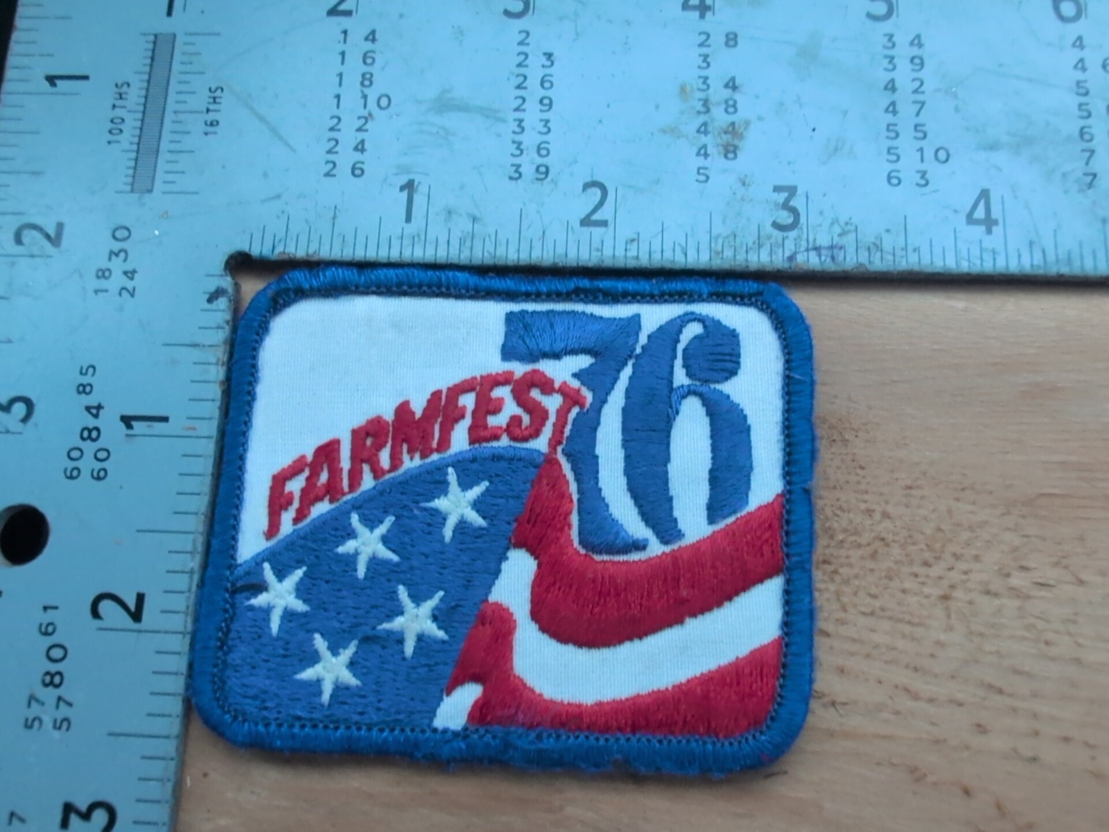 Vtg Farmfest 76 Patch Farming Bicentennial