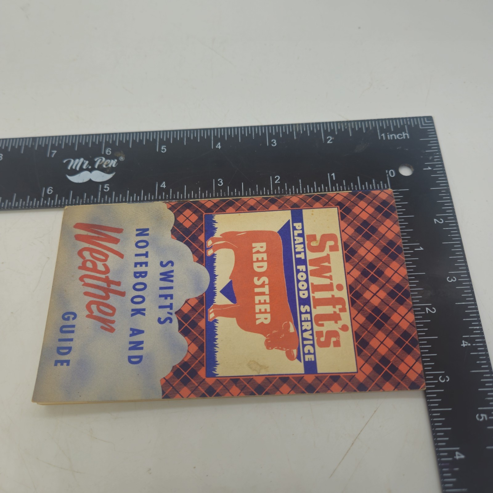 Swifts Red Steer Vintage Notebook & Weather Guide Agriculture Products 1953