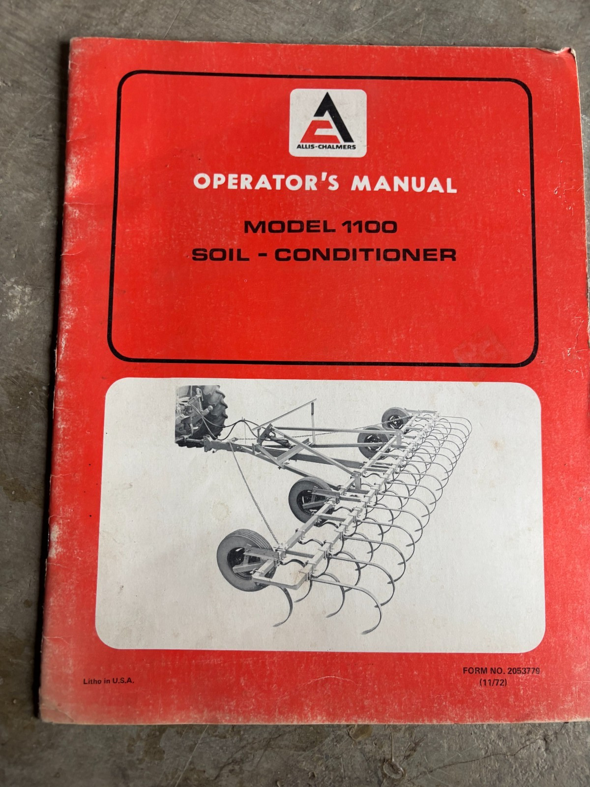 Allis Chalmers Model 1100 Soil Condition Operator&rsquo;s Manual AMIL26 no4