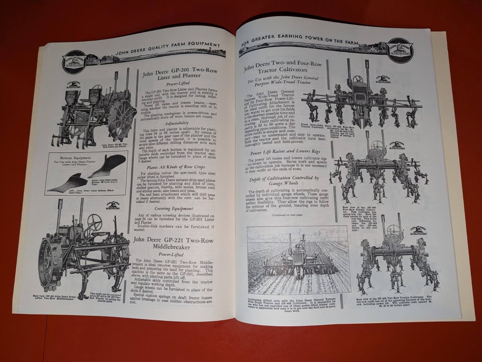 1932 Greater Farming Power On The Farm John Deere Quality Implements Catalog