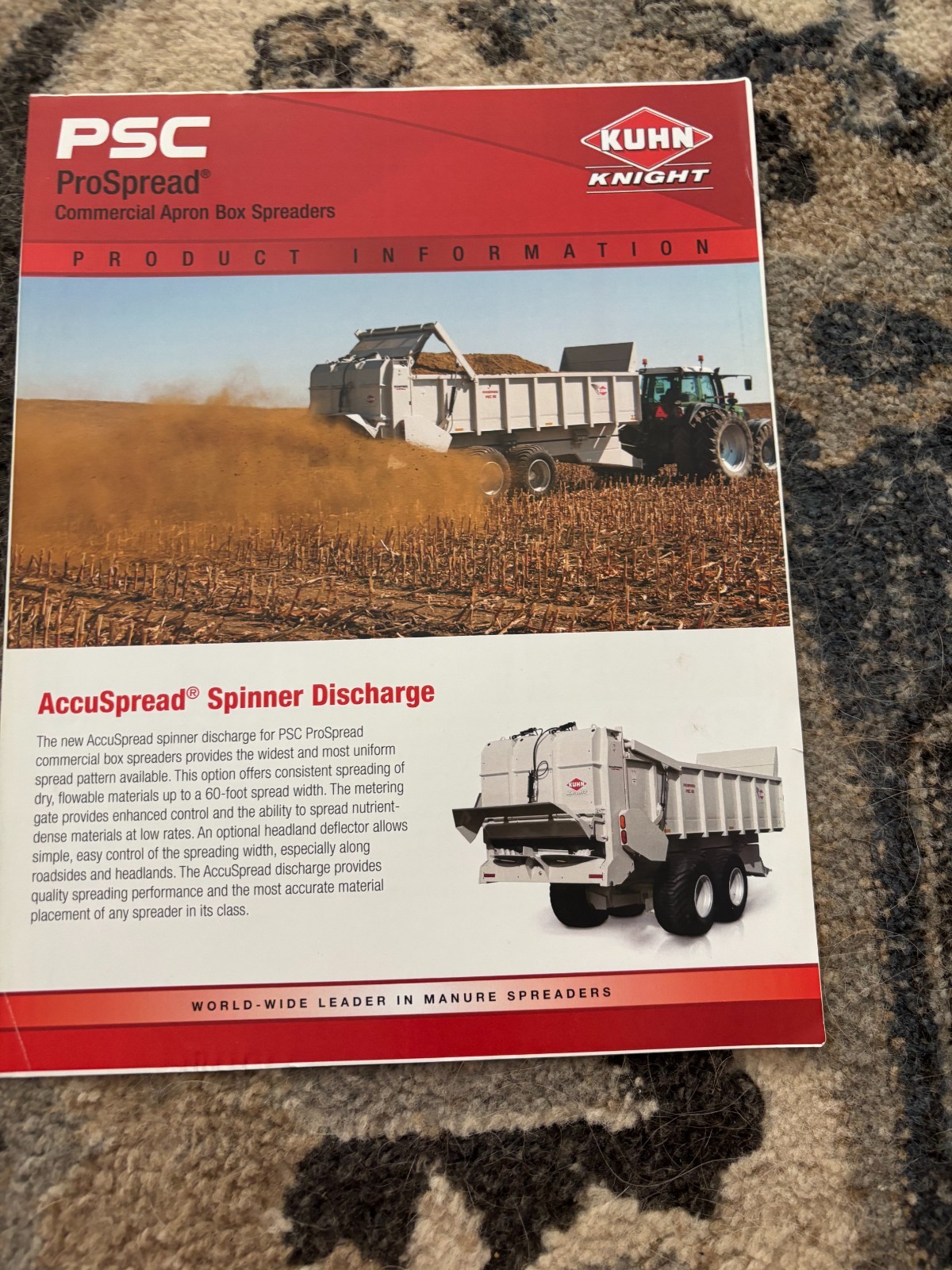 Kuhn Knight PSC ProSpread Manure Spreaders Brochure FCCA25