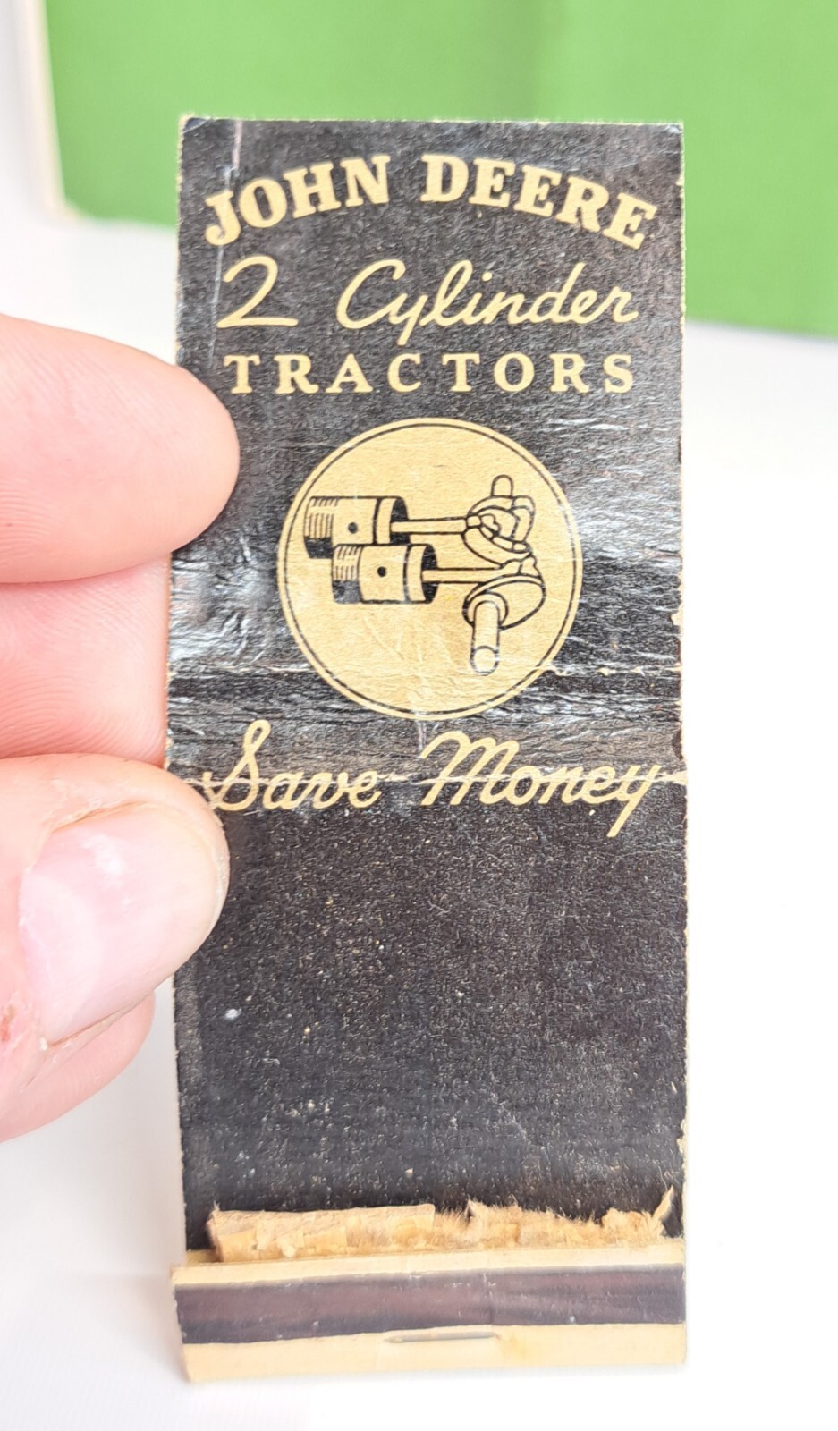 VINTAGE JOHN DEERE AD PAMPHLET BOOKLET MATCHBOOK COVER MARSH-ALLEN CO. BARRE VT