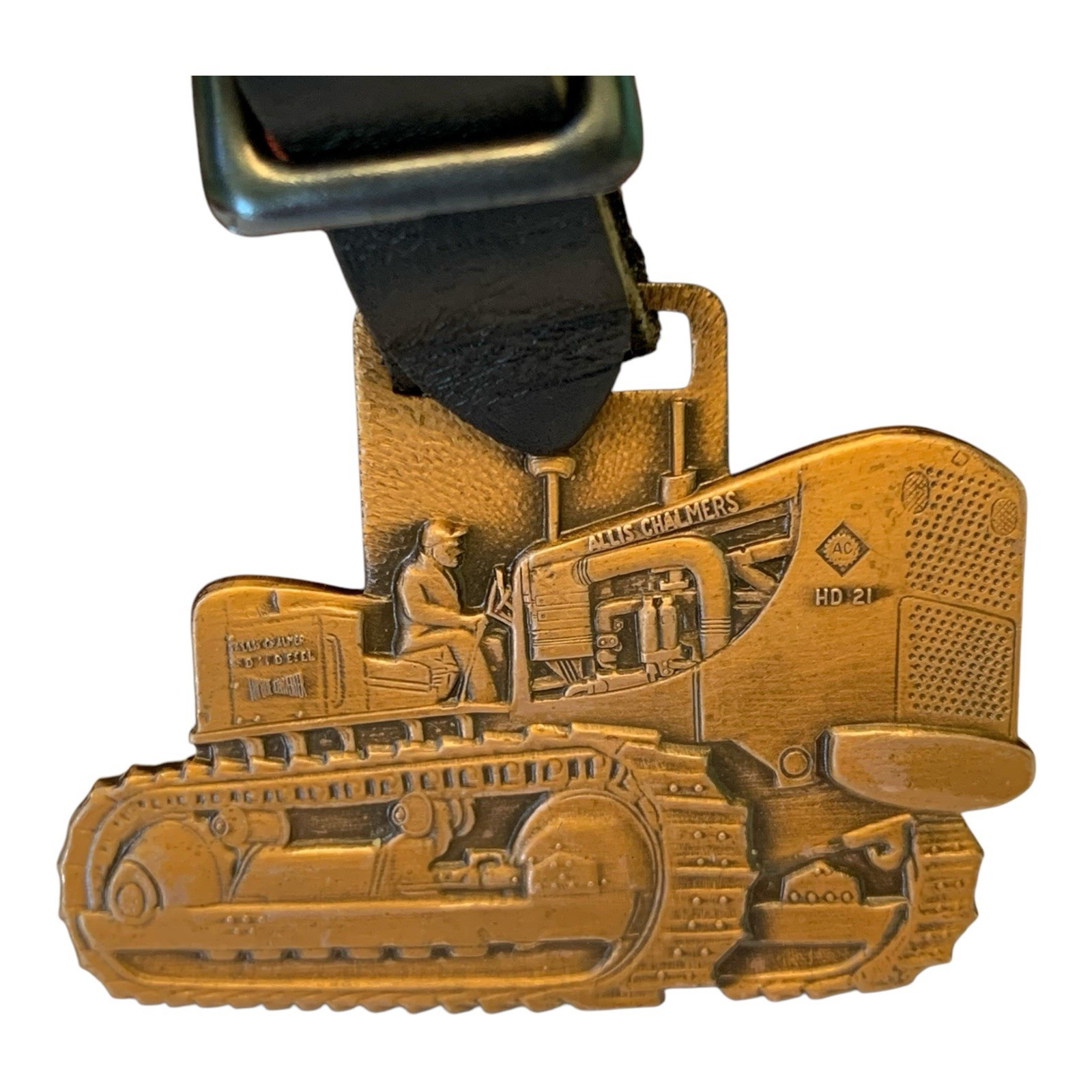 AC Allis Chalmers Equipment FOB Leather Strap Agriculture Farm Tractor Metal