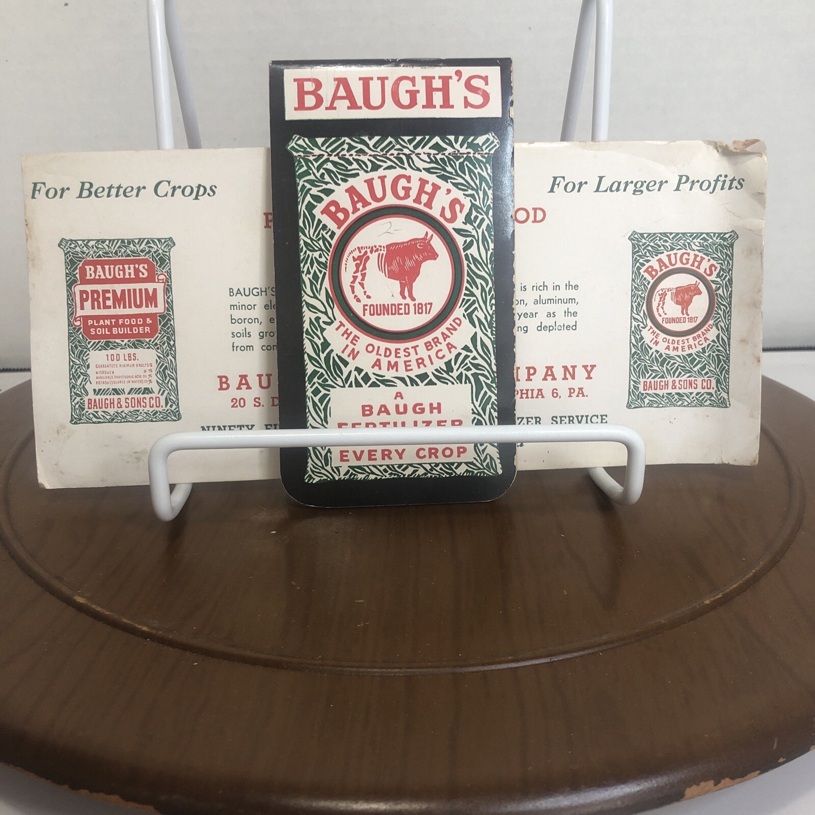 Baugh&rsquo;s Fertilizers Advertising Scratch Pad and Information