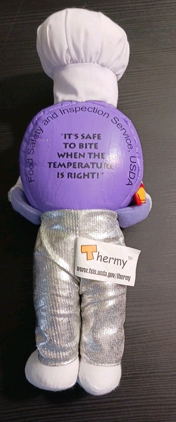 Thermy Thermometer Plush toy 10&Prime; tall U.S. Dept. of Agriculture RARE 2017