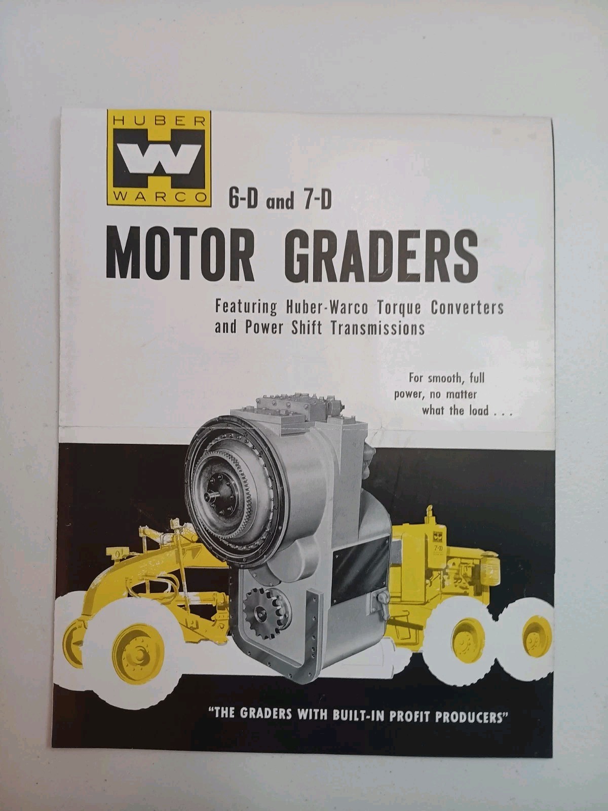 Vintage Huber Warco Torque Converters For D6 & D7 Motor Graders Sales Brochure