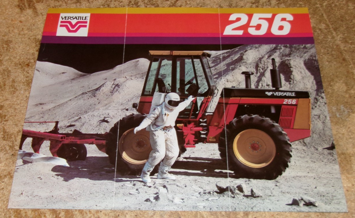 vintage versatile 256 bidirectional 4wd tractor 1 page brochure very good used