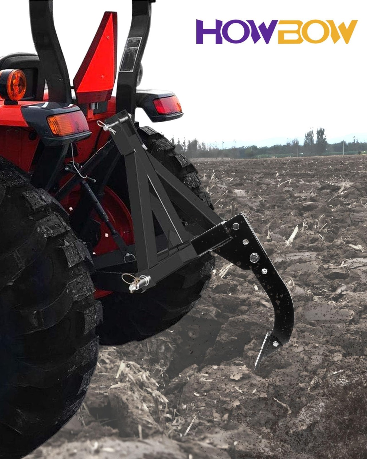 Hitch Mounted Trencher Fits 3 Point Hitch, Heavy Duty Subsoiler, Hitch Lawn R…