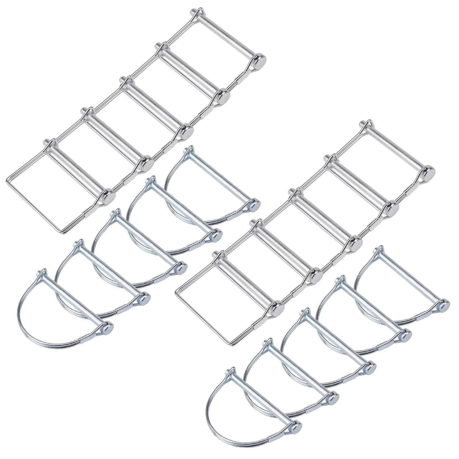 Favordrory 20 Pieces Shaft Locking Pin Safety Coupler Pin 1/4 Inch Diameter i…