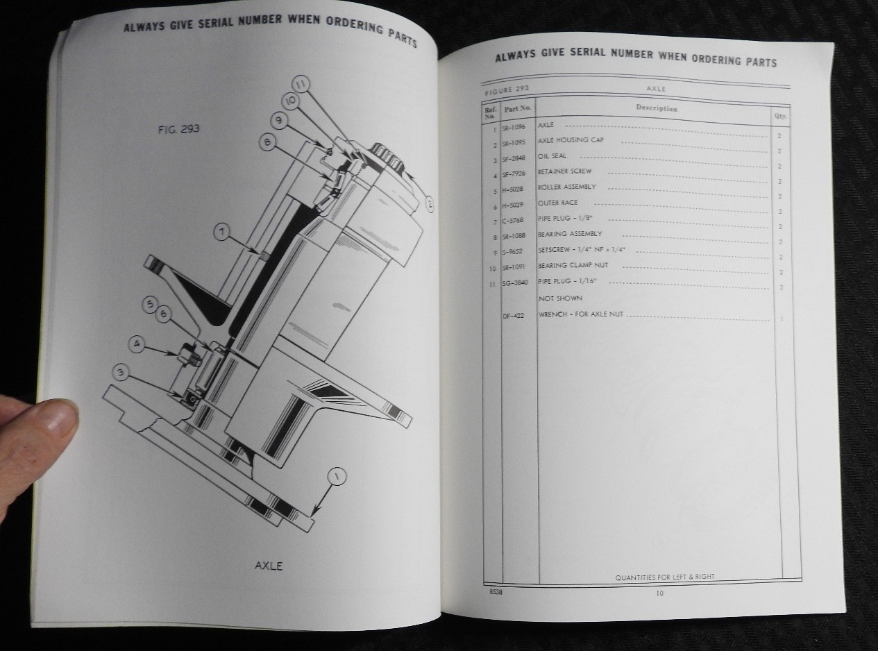 1956 LW LeTourneau-Westinghouse Model « D Scraper » Parts Catalog Manual NOS NICE