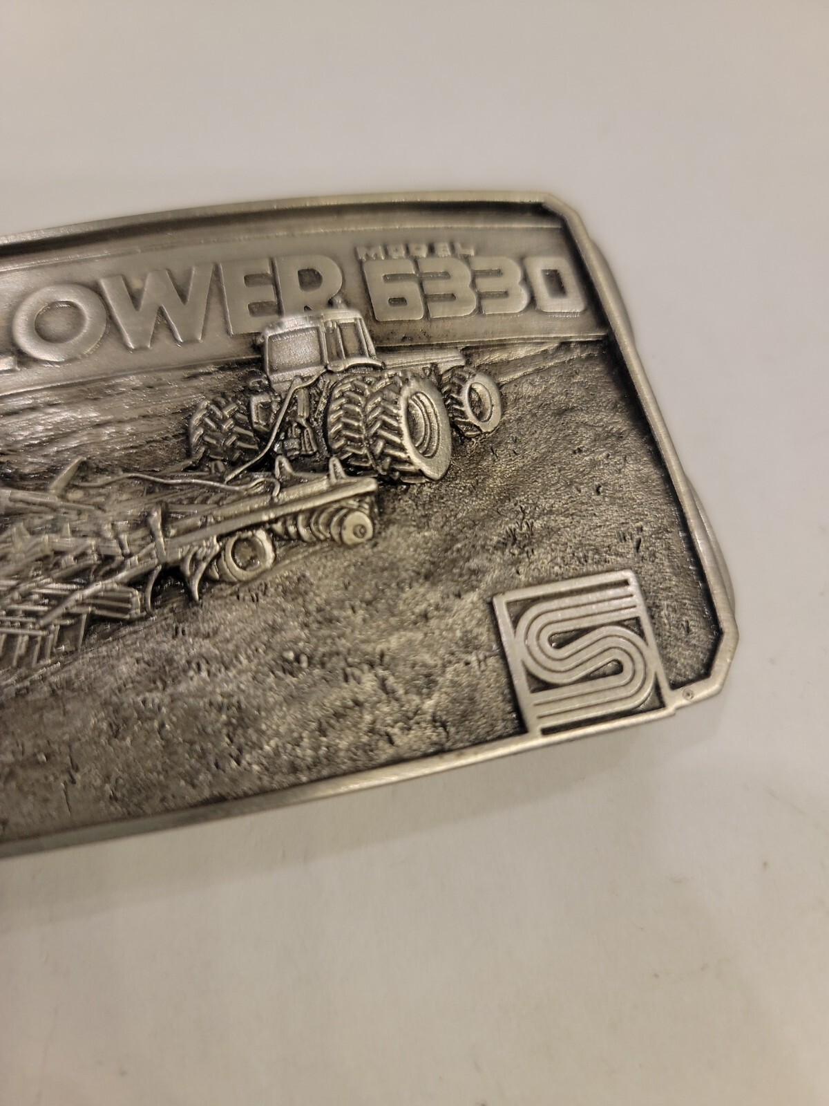 Sunflower Tillage 6330 Land Finisher Pewter Belt Buckle 1984 Limited Edition 94
