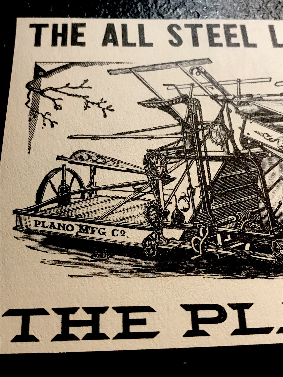 1889 Plano Harvester & Binder Implement Farm Advertising – Chicago