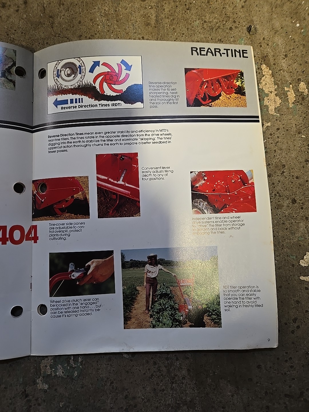 1983 MTD Rotary Tillers Brochure Catalog Point Of Sale