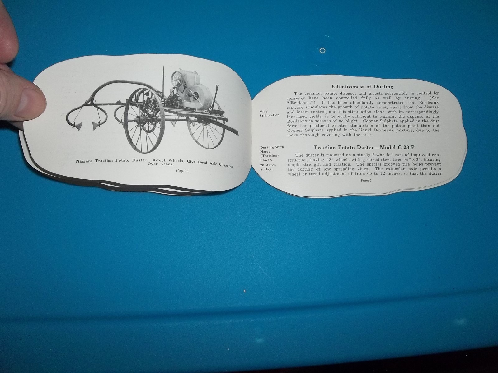 NIAGARA POTATO DUSTS Niagara Sprayer Company Bulletin 236 Middleport New York