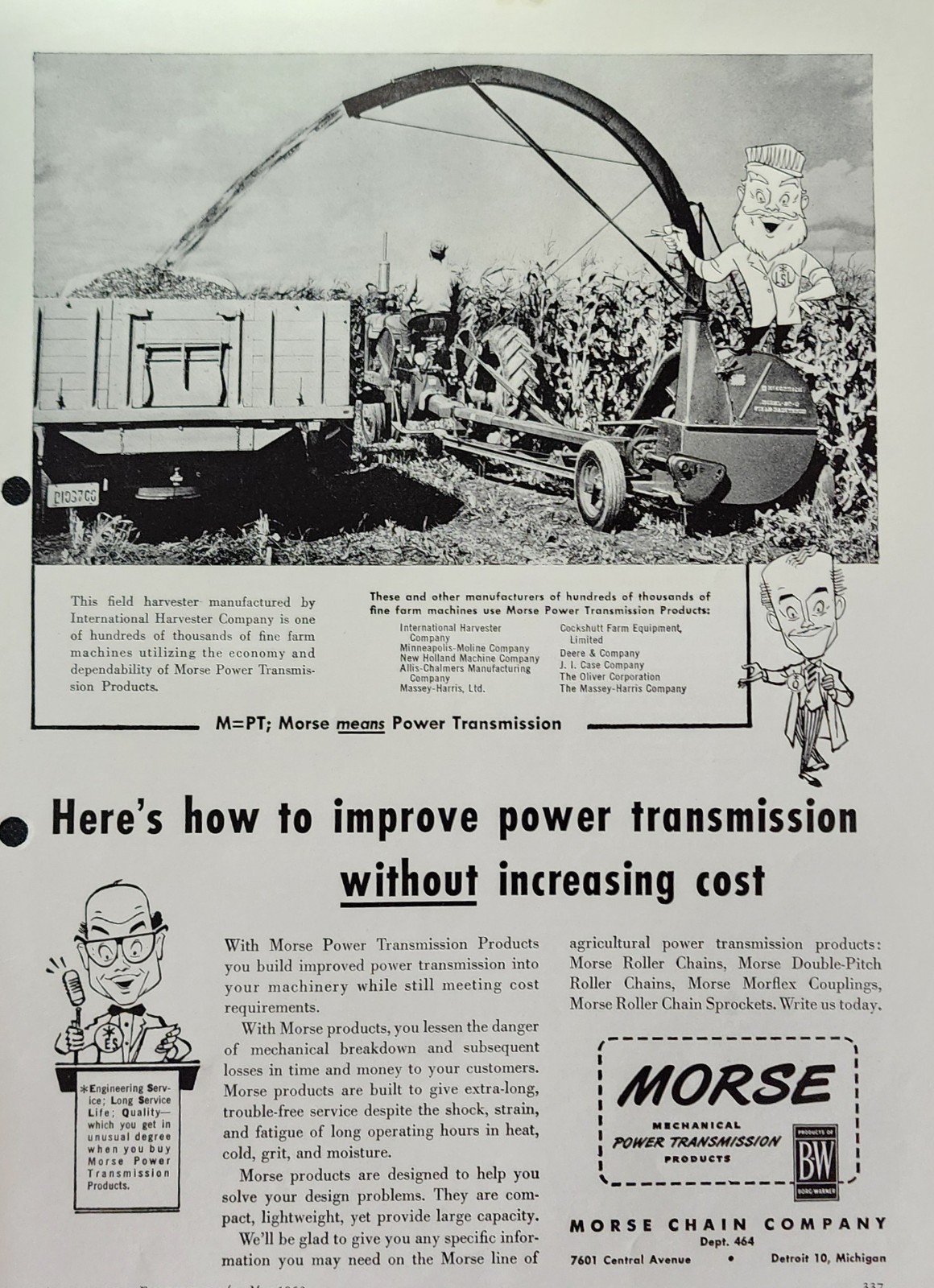 International Harvester IH Tractor Farm Picture Magazine Ad Original Vtg Decor