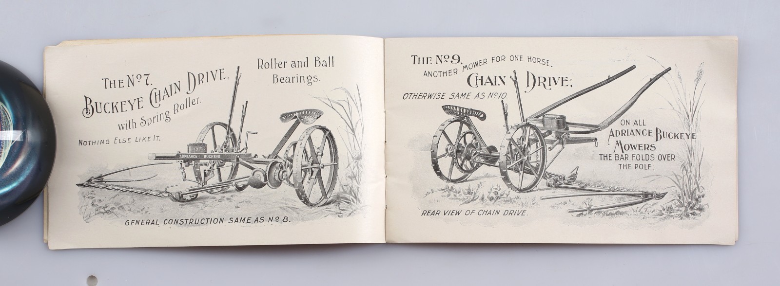 Rare Vintage Andriance Buckeye Mowers Catalog & Weather Indications Guide 1900s