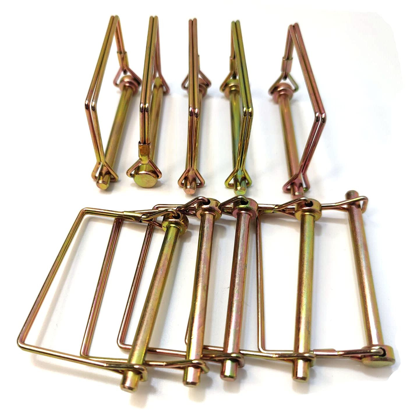 10 Pieces 1/4 Inch Wire Lock Pin, Trailer Coupler Pin,Hitch Pin ,Heavy Duty Safe