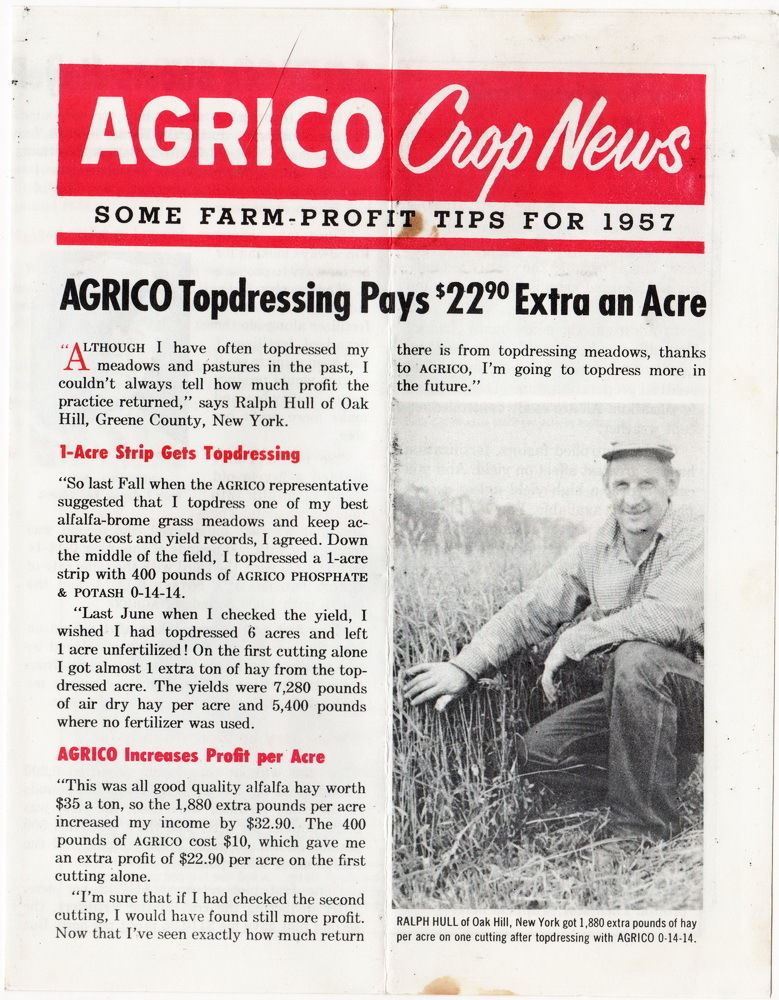 1957 Add Packet For American Agricultural Chemical Company