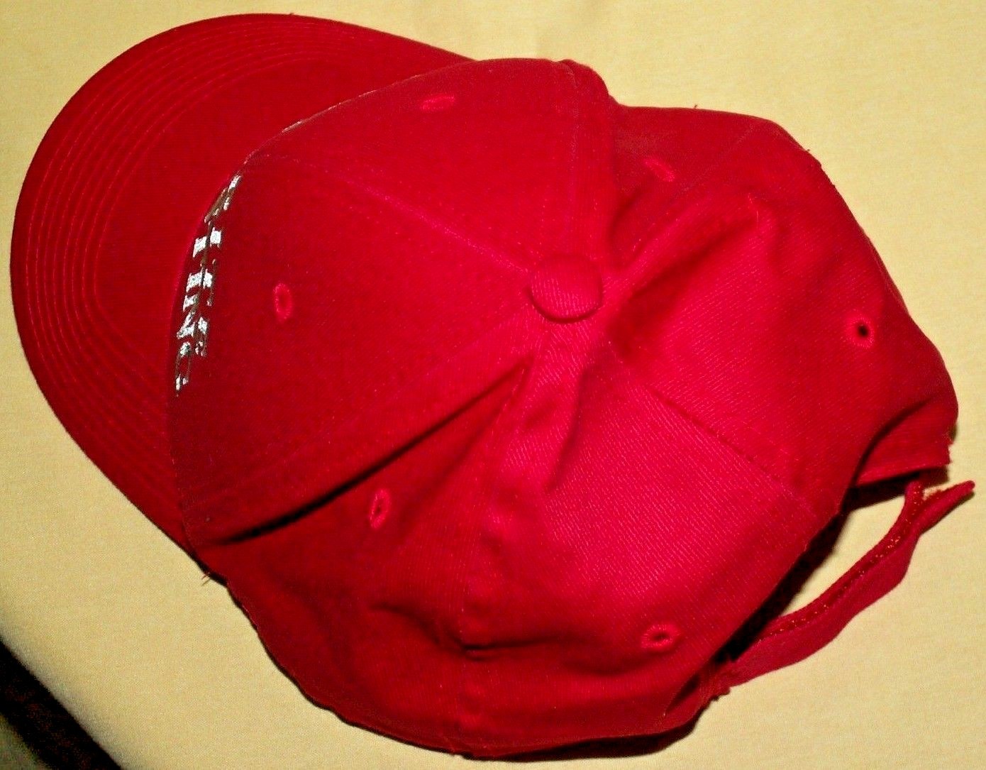 CUT RITE HARVESTING HAT BASEBALL BALL CAP RED CANVAS HEAD TO TOE ADJUST BACK.