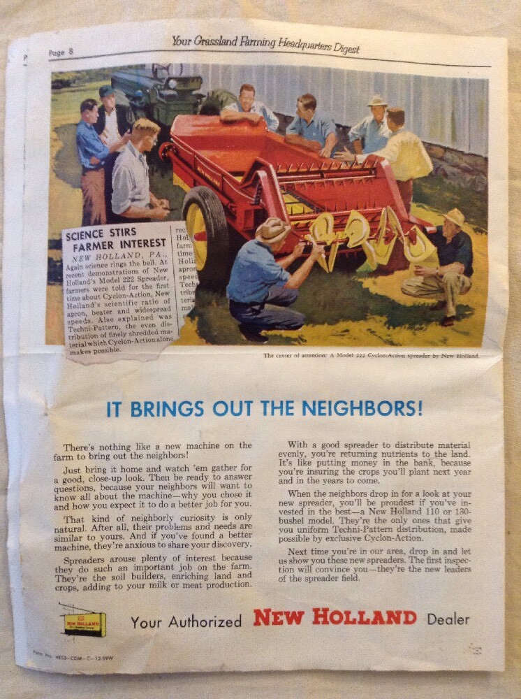 Smiths Esso Service News Vol.5 1959 Farm Brochure In Great Condition