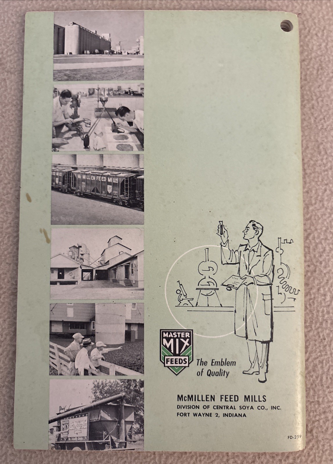 Vintage 1950 McMillen Feed Mill Management Manual for Dairy Cattle