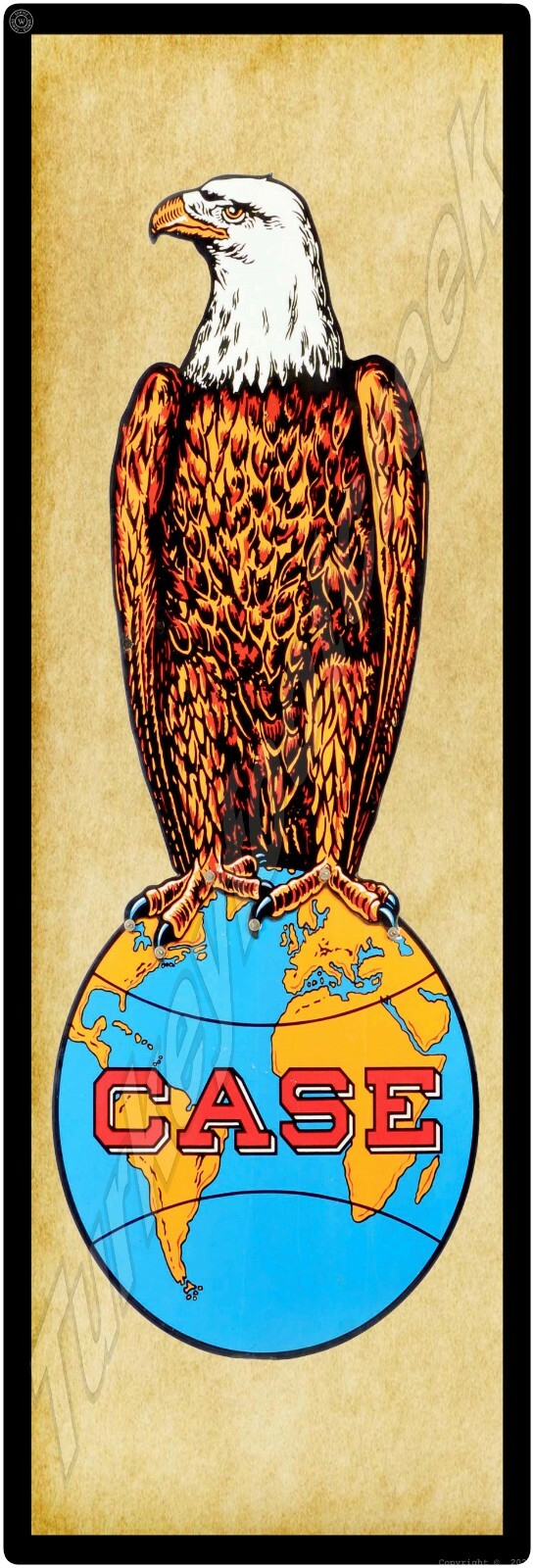 Case Eagle 6&Prime; x 18&Prime; Metal Sign