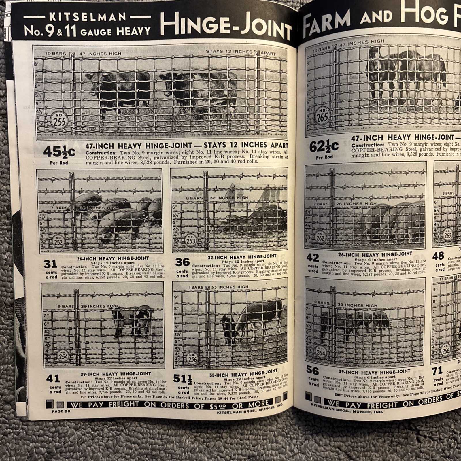 VINTAGE 1939 KITSELMAN FENCE CATALOG KITSELMAN BROTHERS MUNCIE, INDIANA
