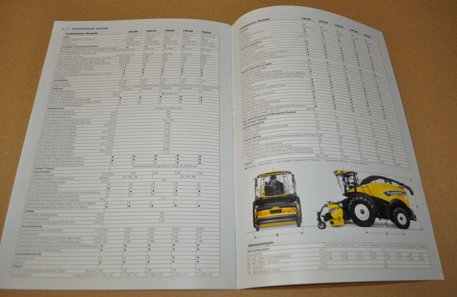 2015 New Holland FR Forage Cruiser Harvester Brochure Prospekt DE