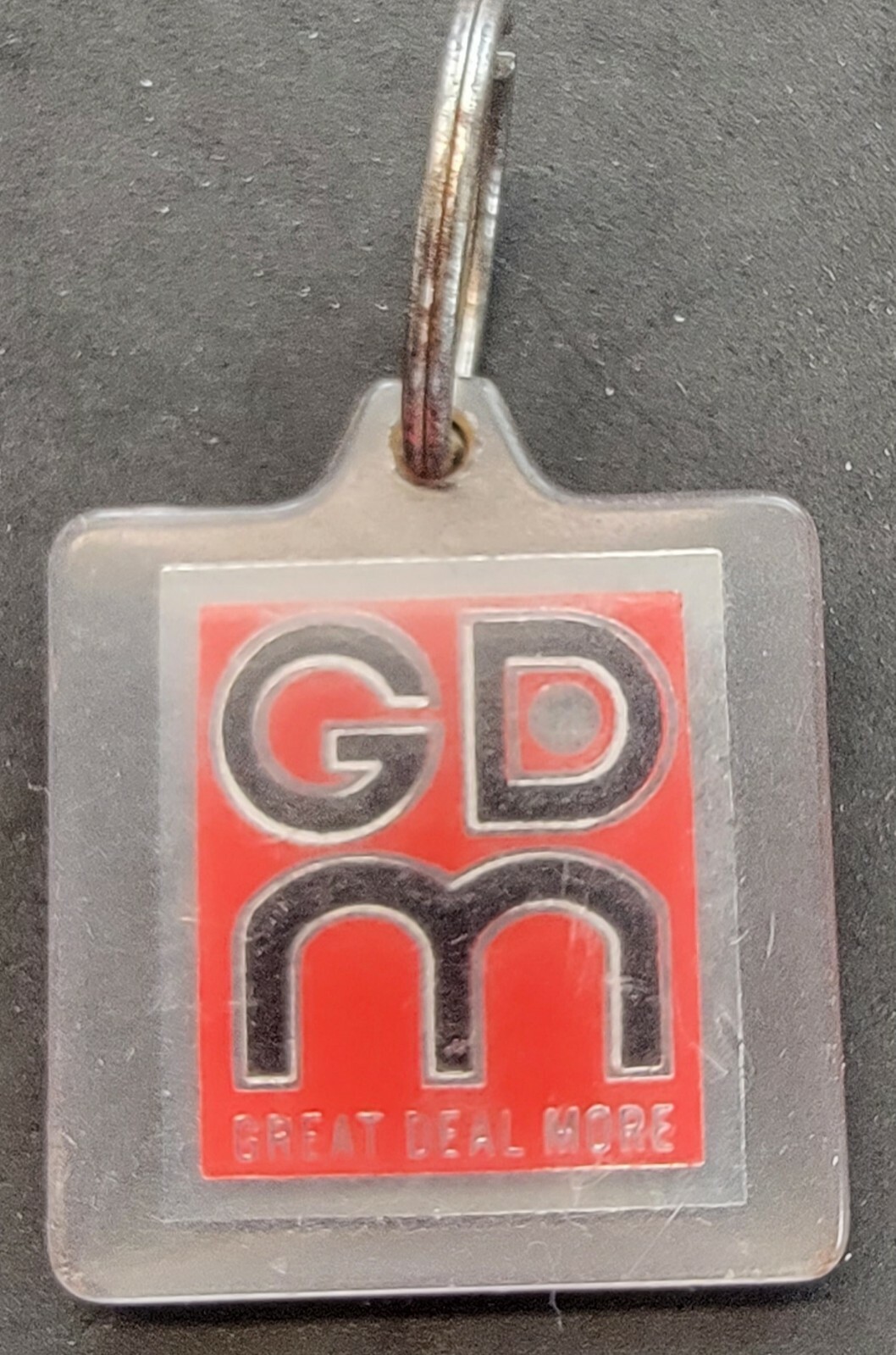 VINTAGE GRAIN DEALERS MUTUAL INSURANCE COMPANIES GDM GREAT DEAL MORE KEYRING FOB