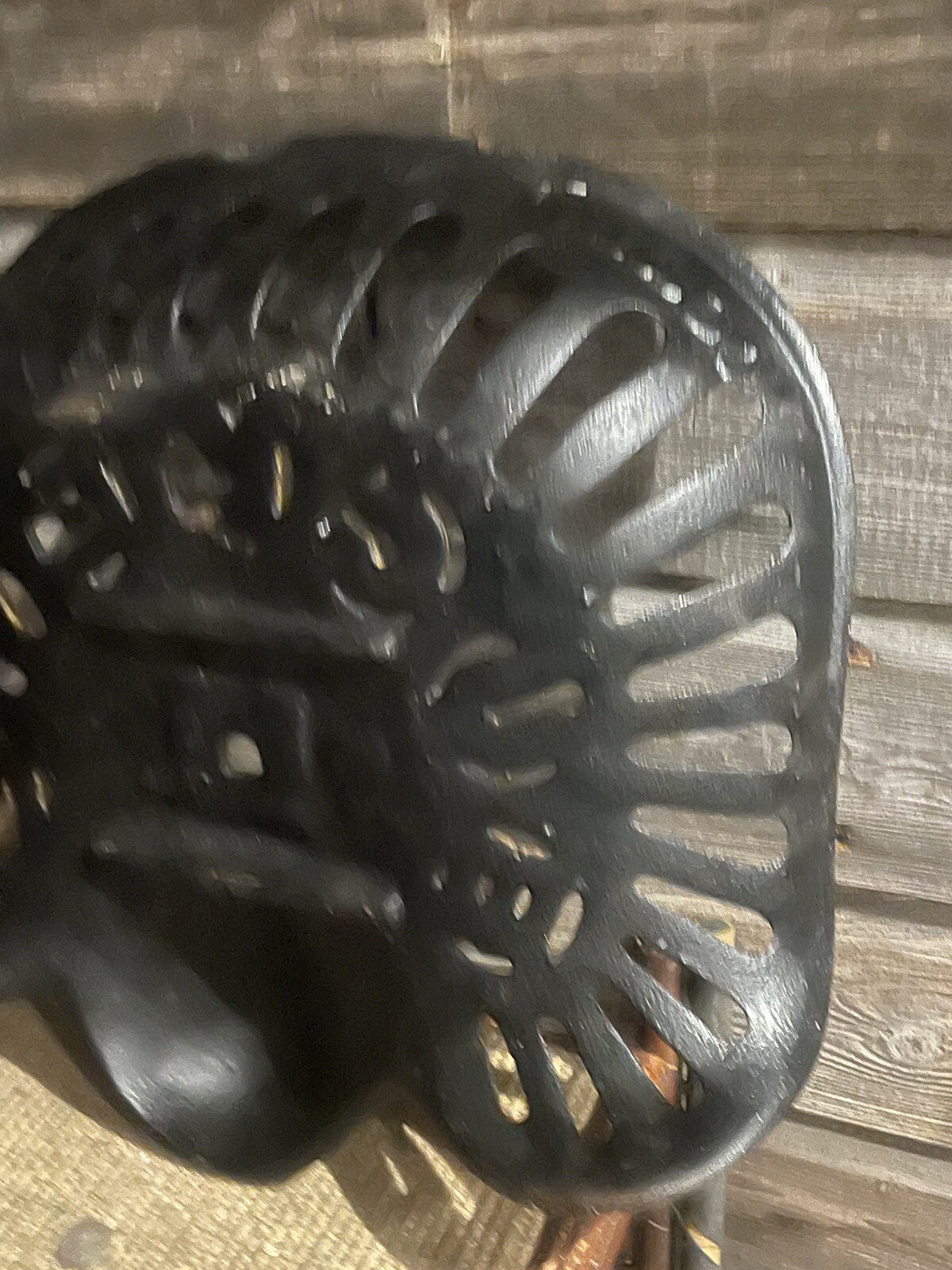 Vintage Buckeye Akron Cast Iron Tractor Seat Art Deco Aultman Miller Co. Seat