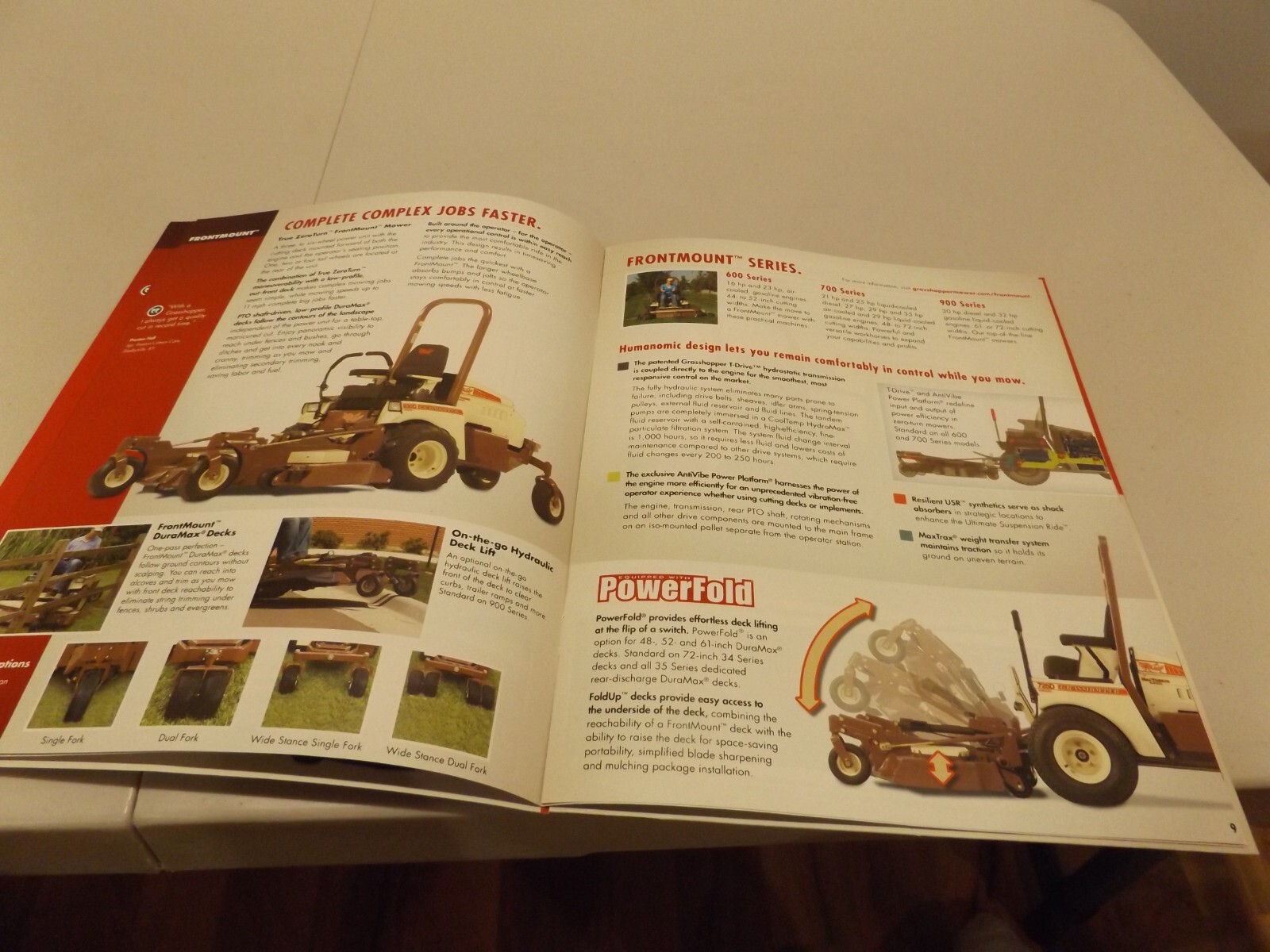 GRASSHOPPER TRUE ZeroTurn COMMERCIAL MOWERS, LIT # 0613-170470 2013