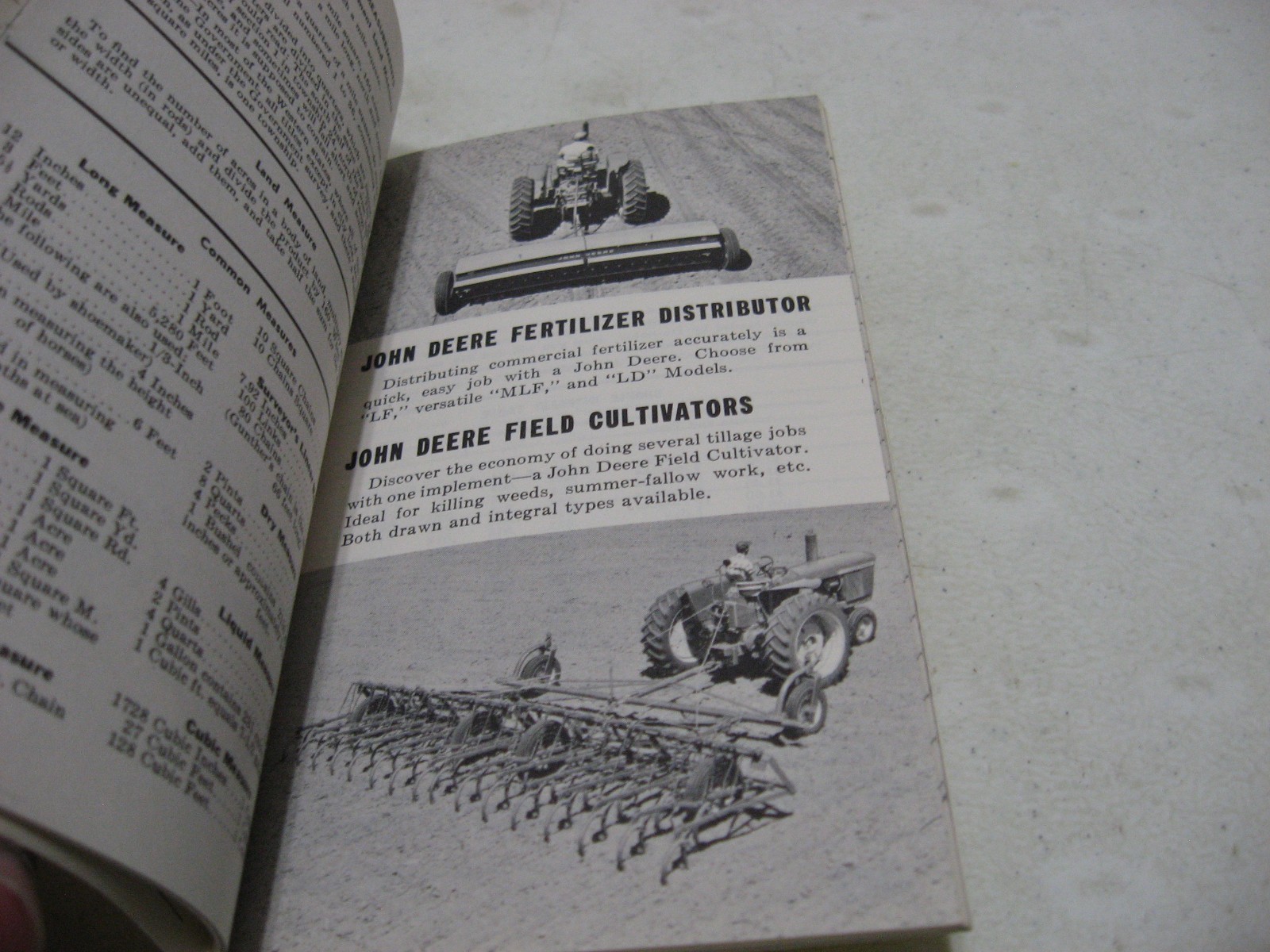 1961 John Deere 95th Farmer&rsquo;s Pocket Ledger Olinger Implement Coshocton OH