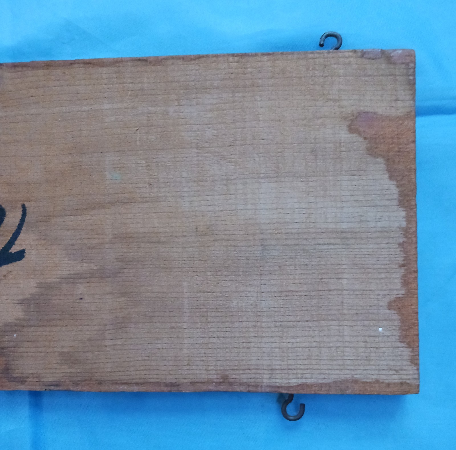 Vintage CAMEL Mountain Fruits Placer County Wood Crate Piece Blue Anchor