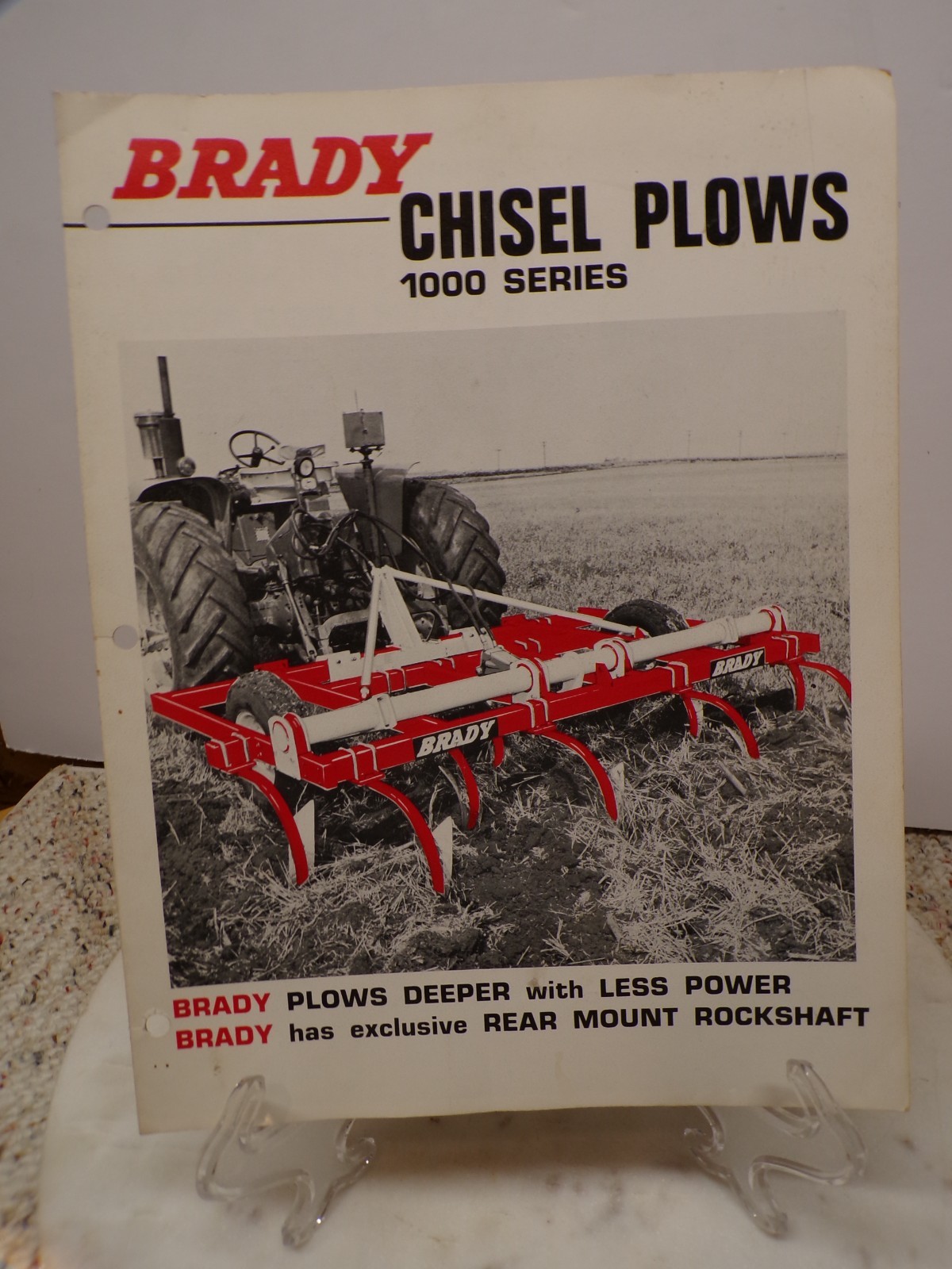 Brady Chisel Plows 1000 Series Koehring Farm Division Brochure Des Moines Iowa