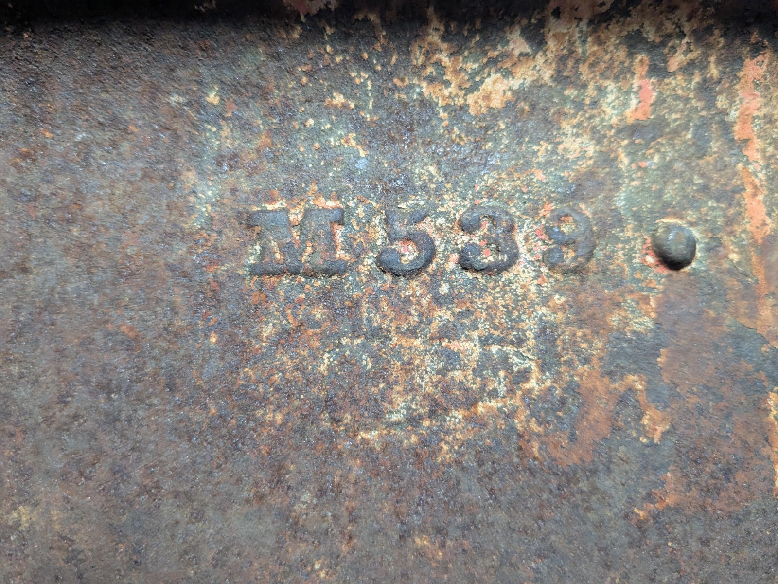 Vintage McCormick Chicago USA Cast Iron Tool Box Cover Lid ~ 6 1/2&Prime; X 10 5/8&Prime;