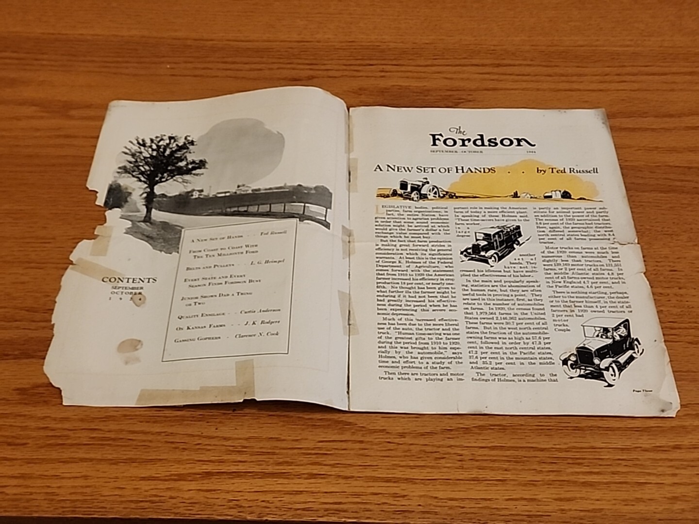 The Fordson Magazine September October 1924 Vintage Original