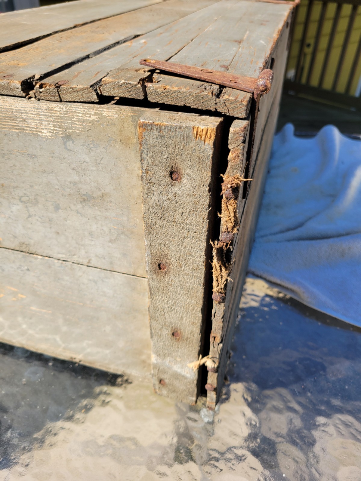 Vintage Ashland Ohio Dr Hess And Clark Poultry Pan-A-Min Wood Shipping Crate