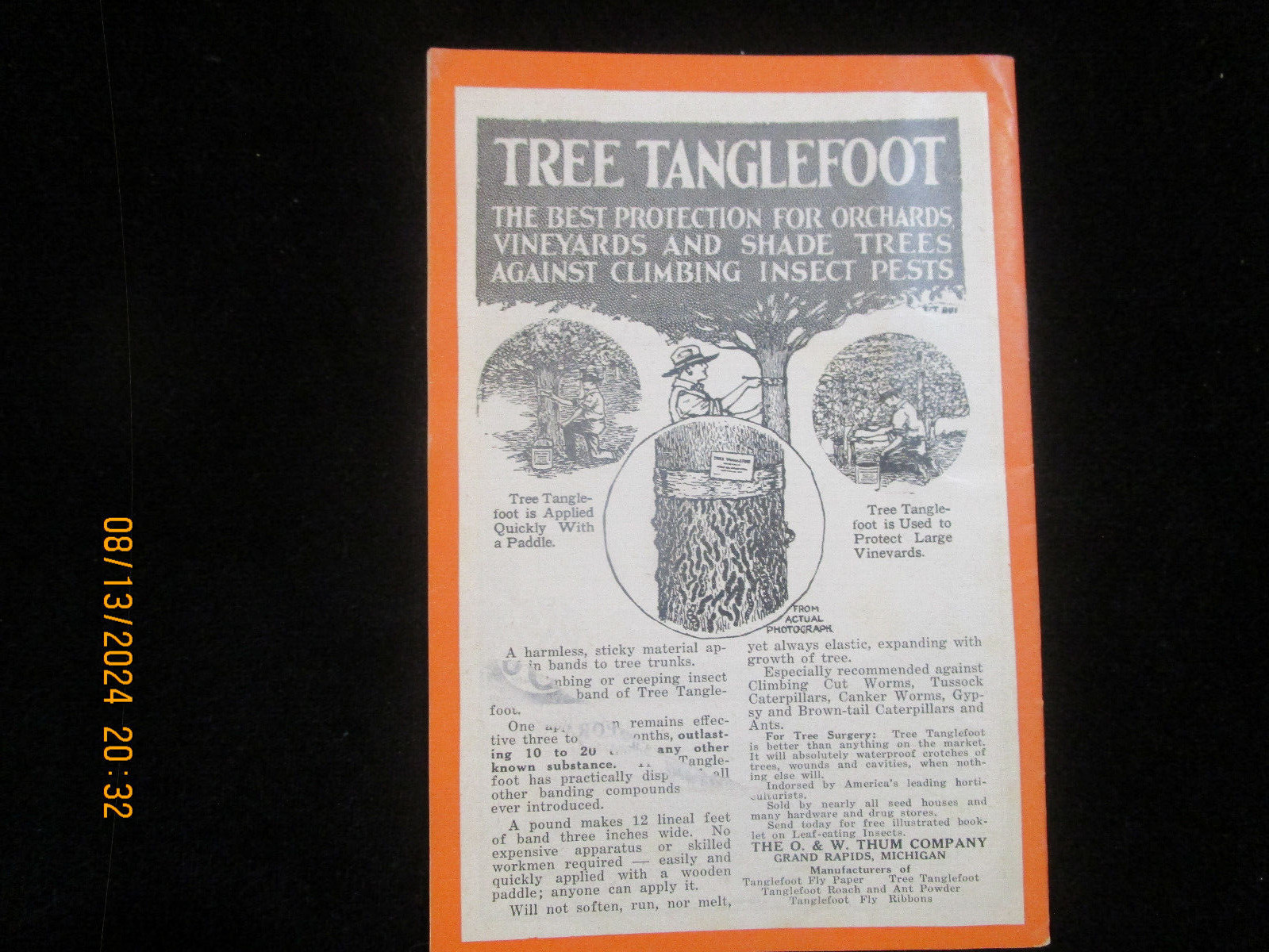 FRUIT FARMING Advertising Pamphlet 1923 CHIEF PO-KA-GON Brand Old tractors Vtg
