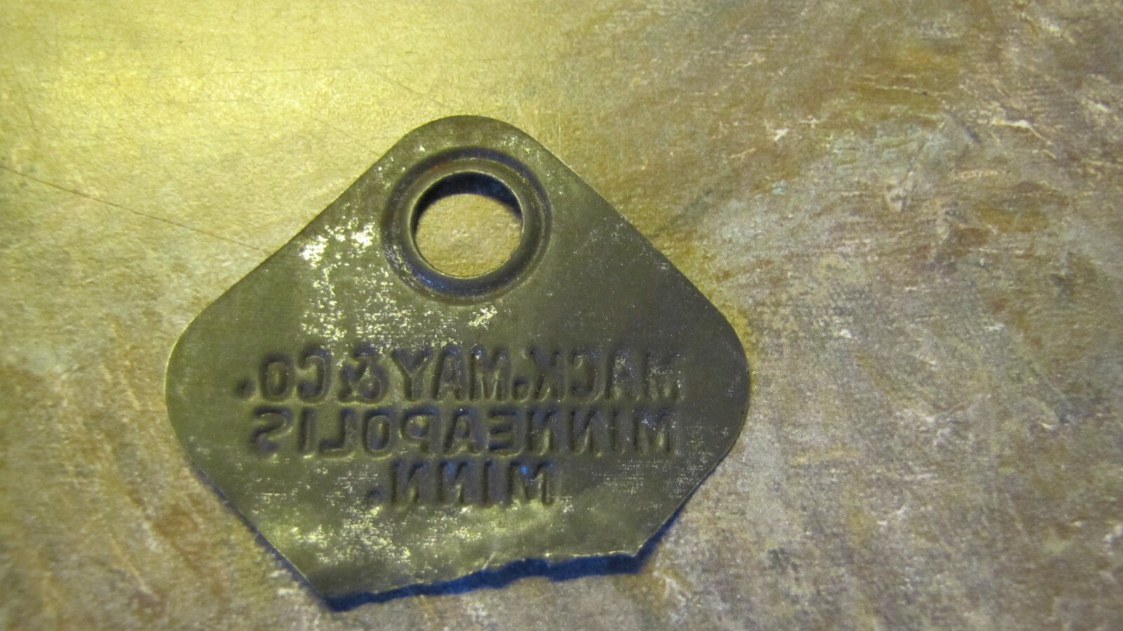 Antique Vintage Machinery Truck Flour Tag Mack May & Co. Minneapolis Minnesota