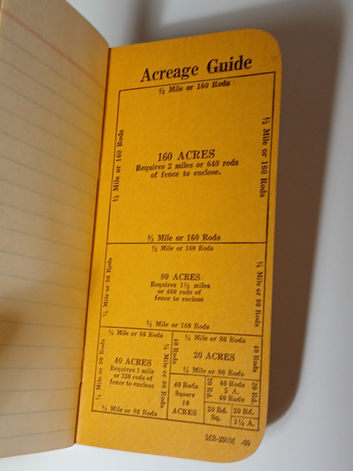 1950s Vintage RED Brand Fence Ledger Book Bluhm Lumber Company Smithton Missouri