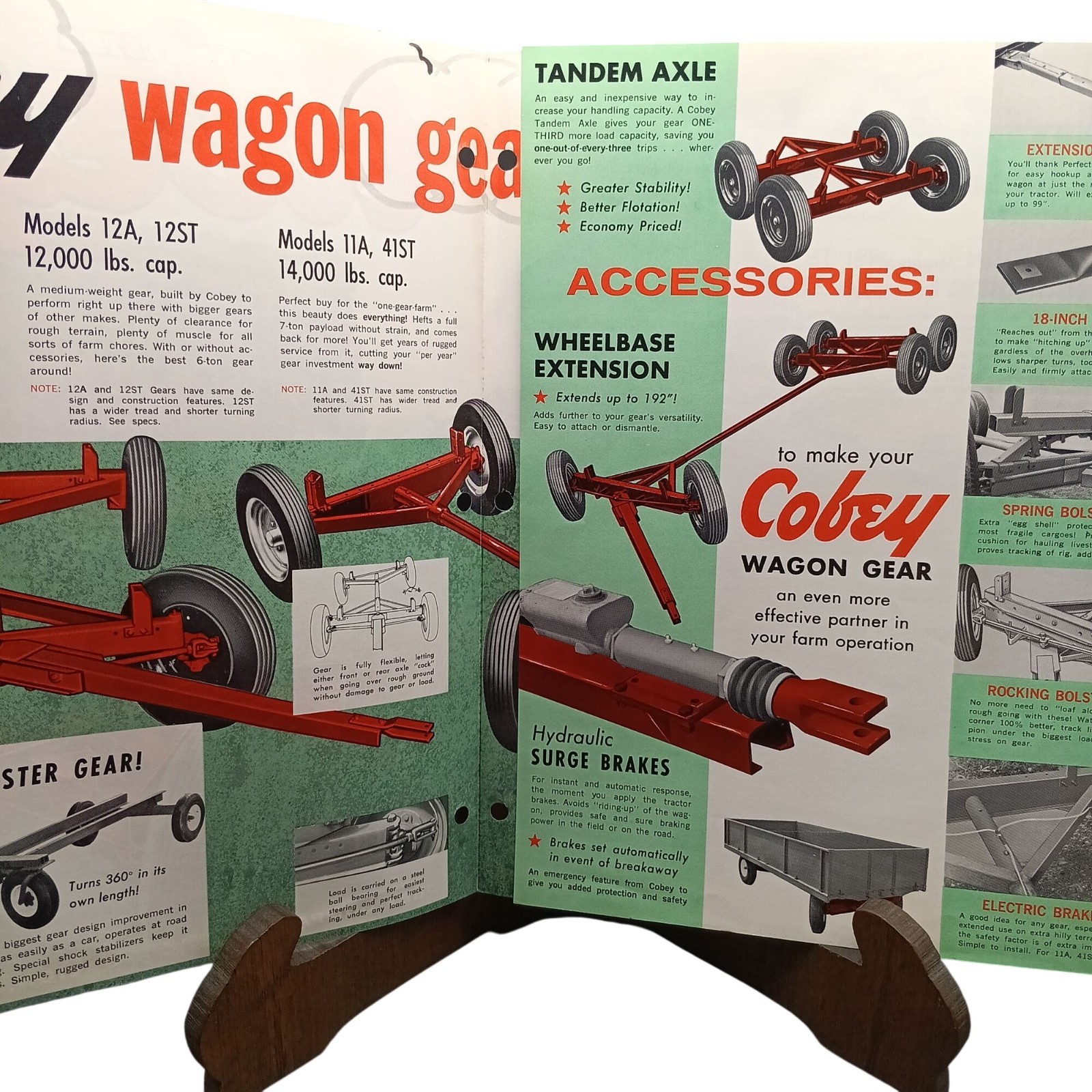 Vintage Cobey Wagon Gear Farm Equipment Sales Brochure Agricultural Machinery