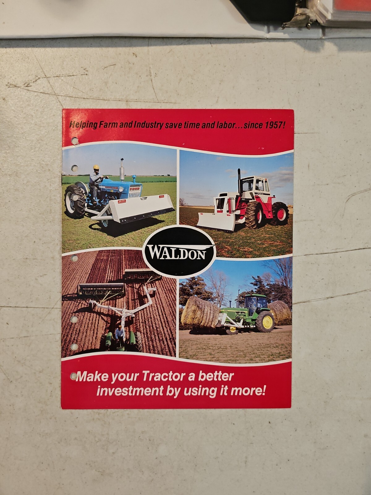 Vintage 1976 Waldon Inc. Farm Equipment Sales Brochure