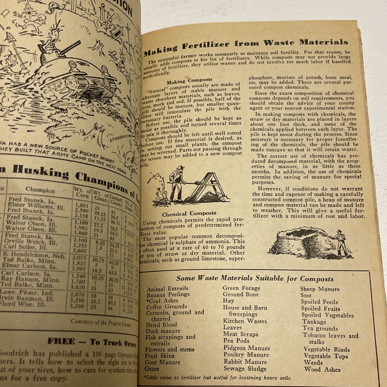 1945 B F Goodrich Farmer’s Handbook And Almanac Booklet Sn28320