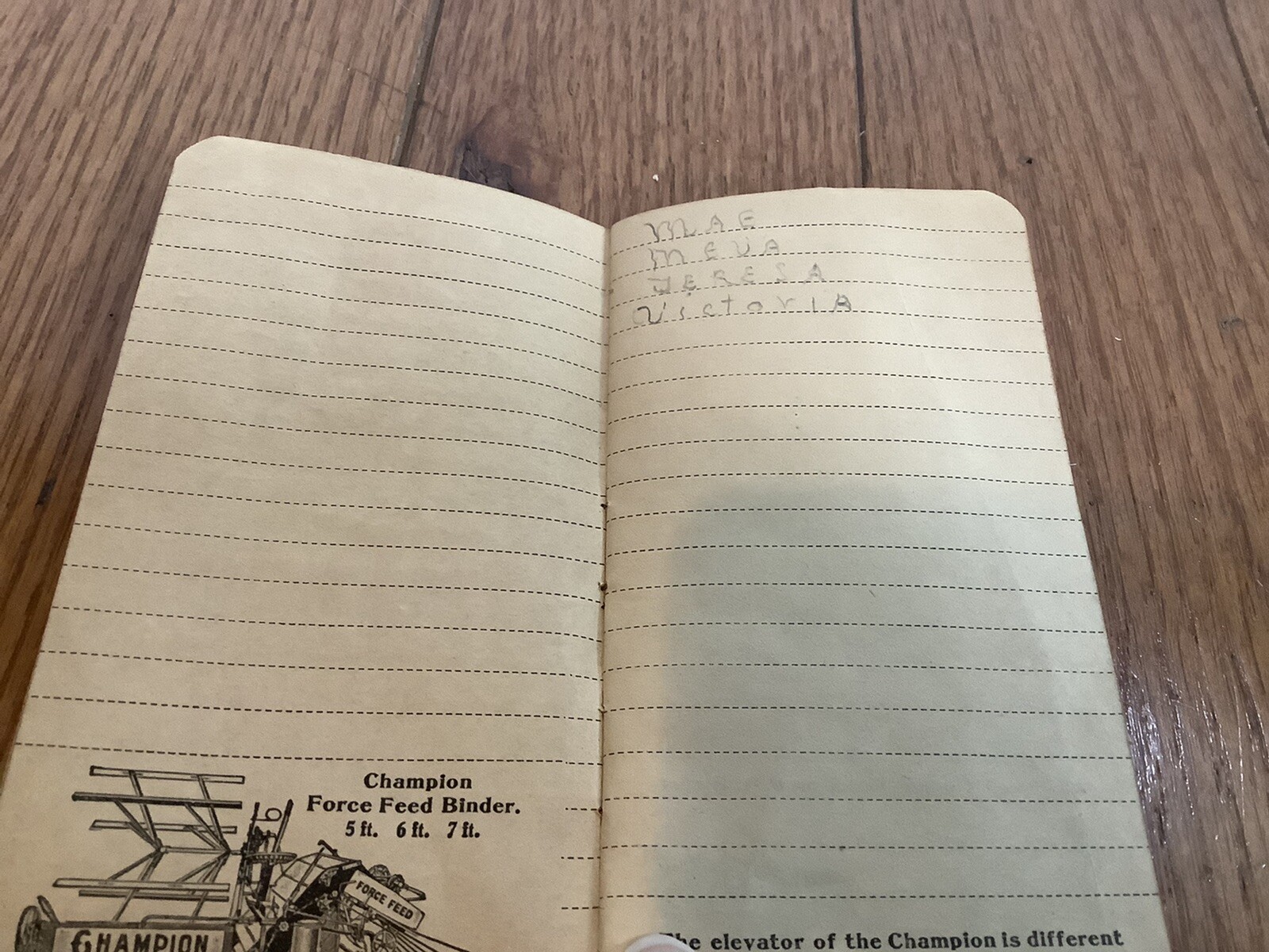 Vintage Champion Harvesters Advertising Notebook 1904