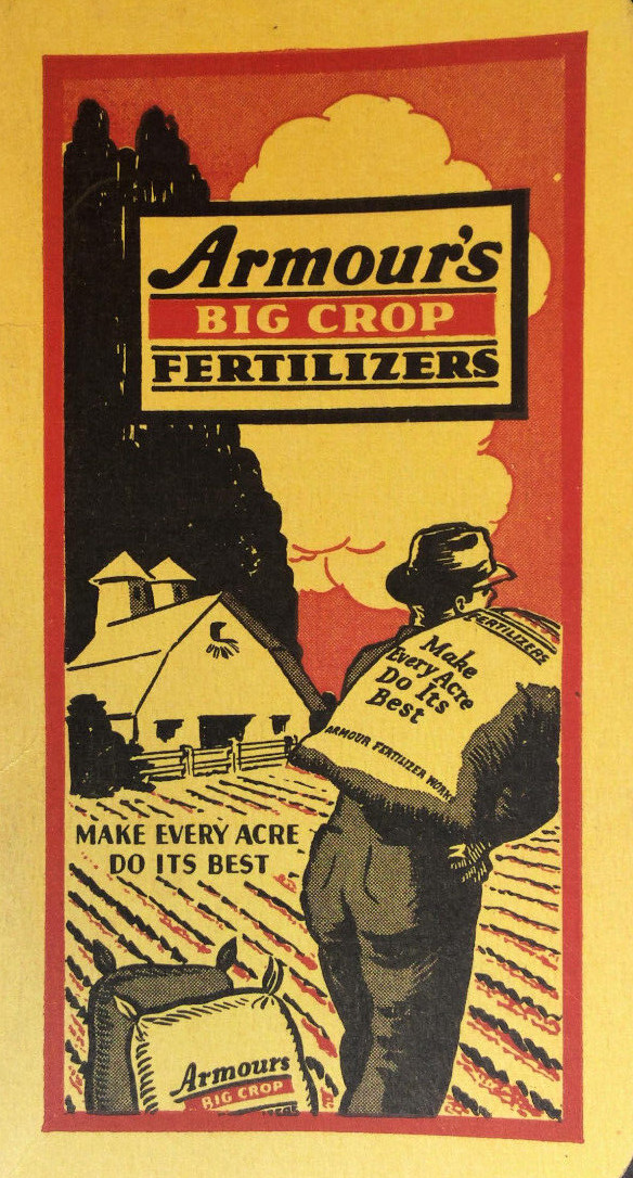Armours Big Crop Fertilizer 1939 1940 Note Pad Atlanta Geogria