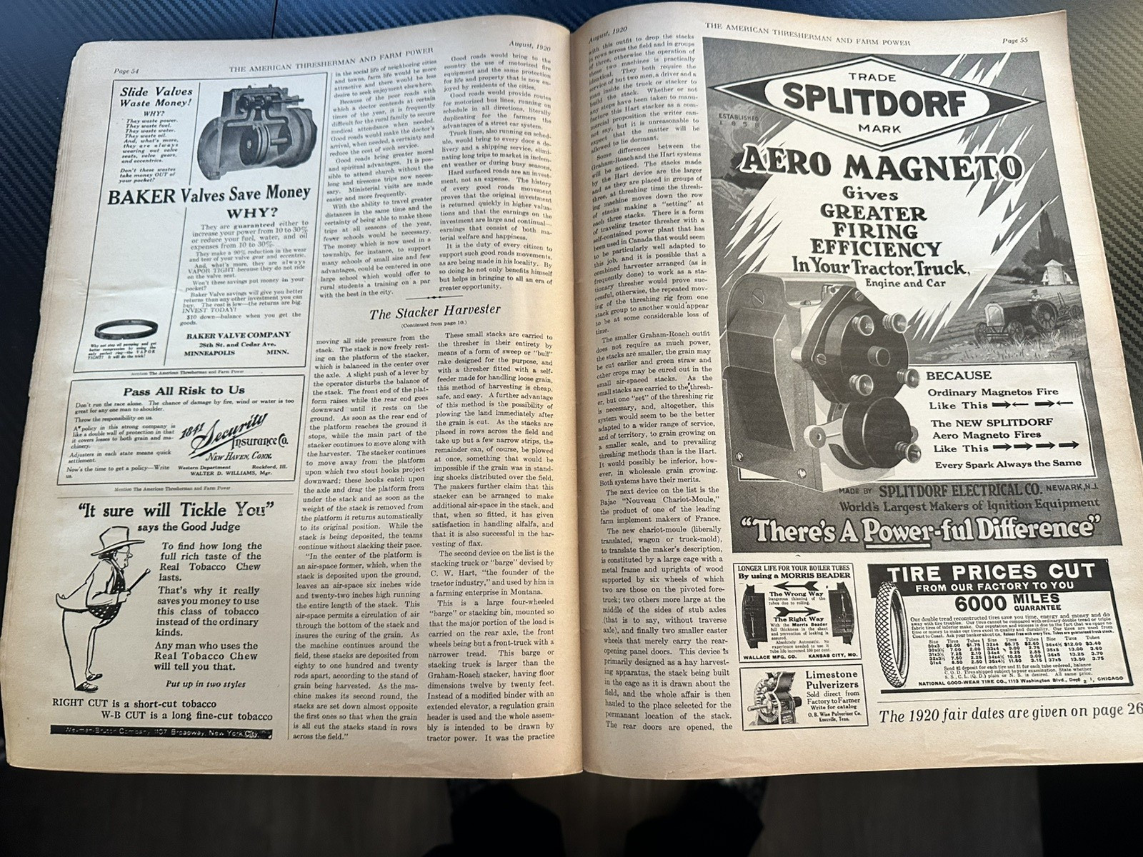 The American Thresherman and Farm Power MAGAZINE Madison, WIS 1920 Vol 23. No 4