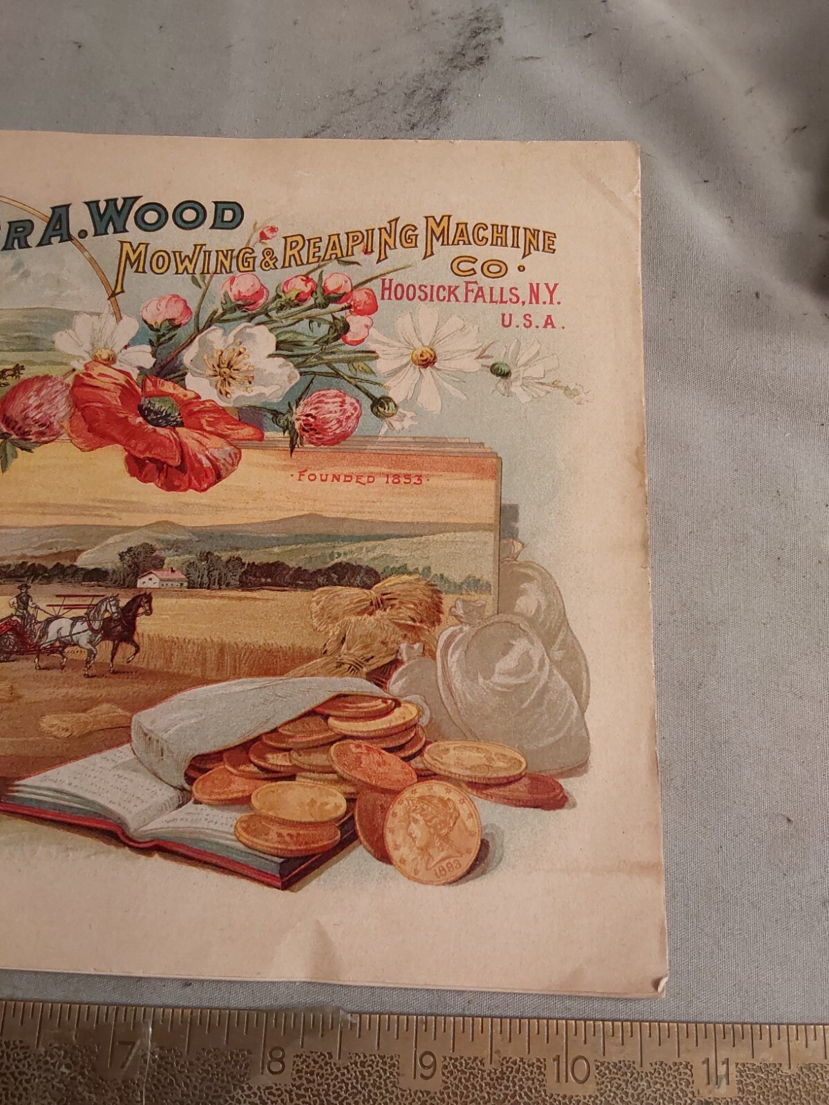 1893 WALTER A. WOOD MOWING & REAPING MACHINE,HOOSICK FALLS, NY, BROCHURE CATALOG