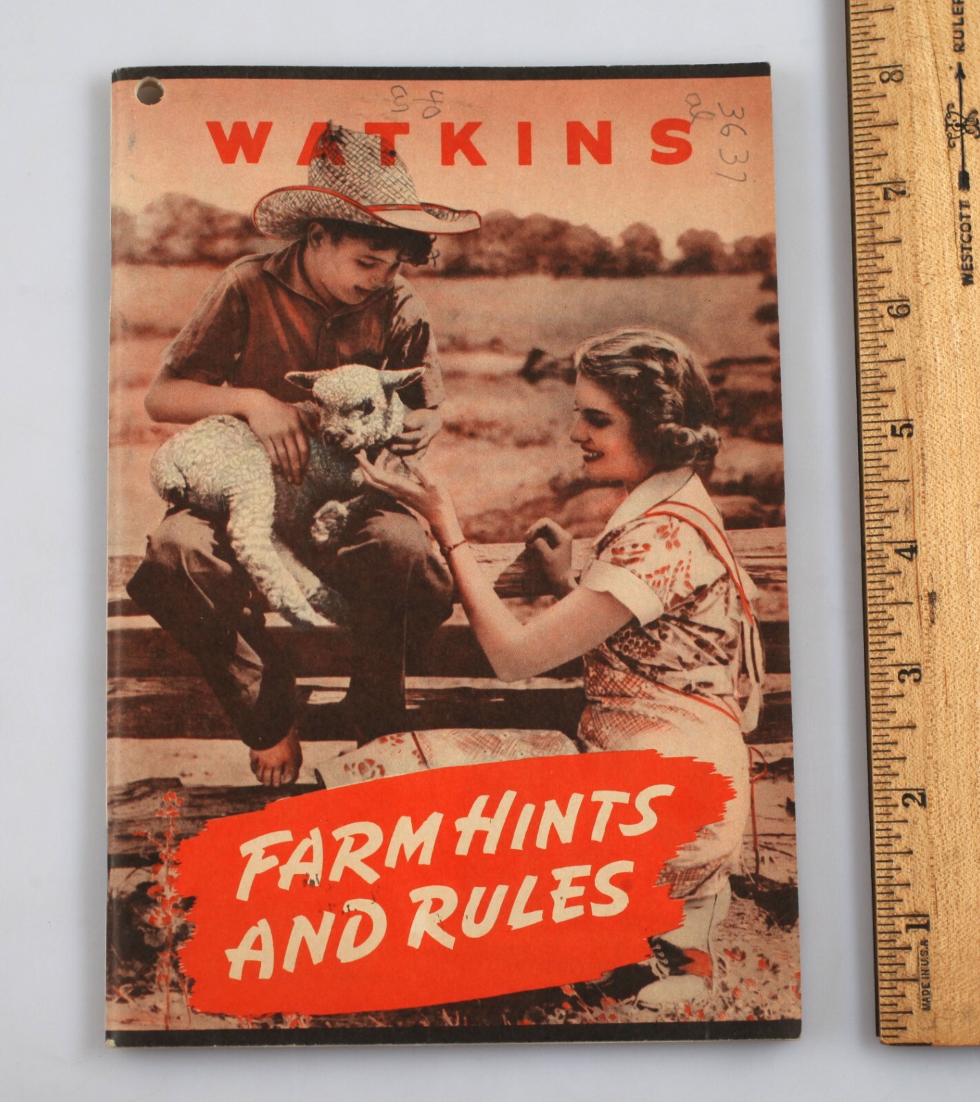 Vintage 1944 Watkins Farm Hints and Rules Booklet
