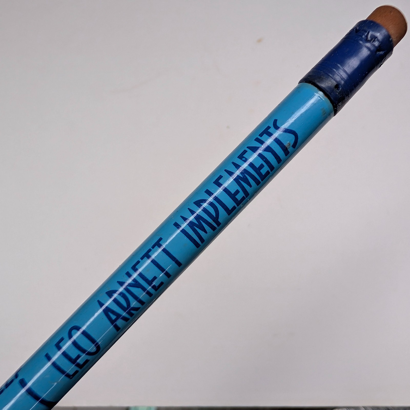 c1950s La Porte City Iowa Leo Arnett Implements Advertising Pencil Farm IA Math