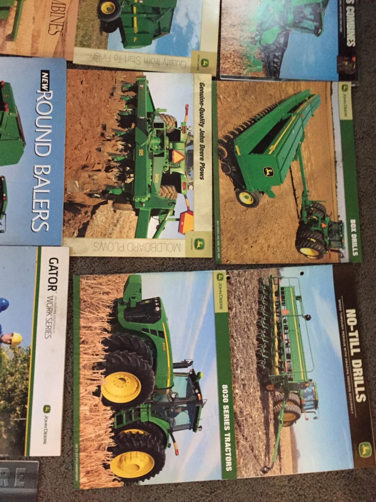 MASSIVE Lot of 20 John Deere tractor & equipment brochures Literature